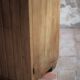 Art Deco wooden wardrobe with mirror