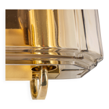 Large smoked glass wall sconces by Limburg, Germany.