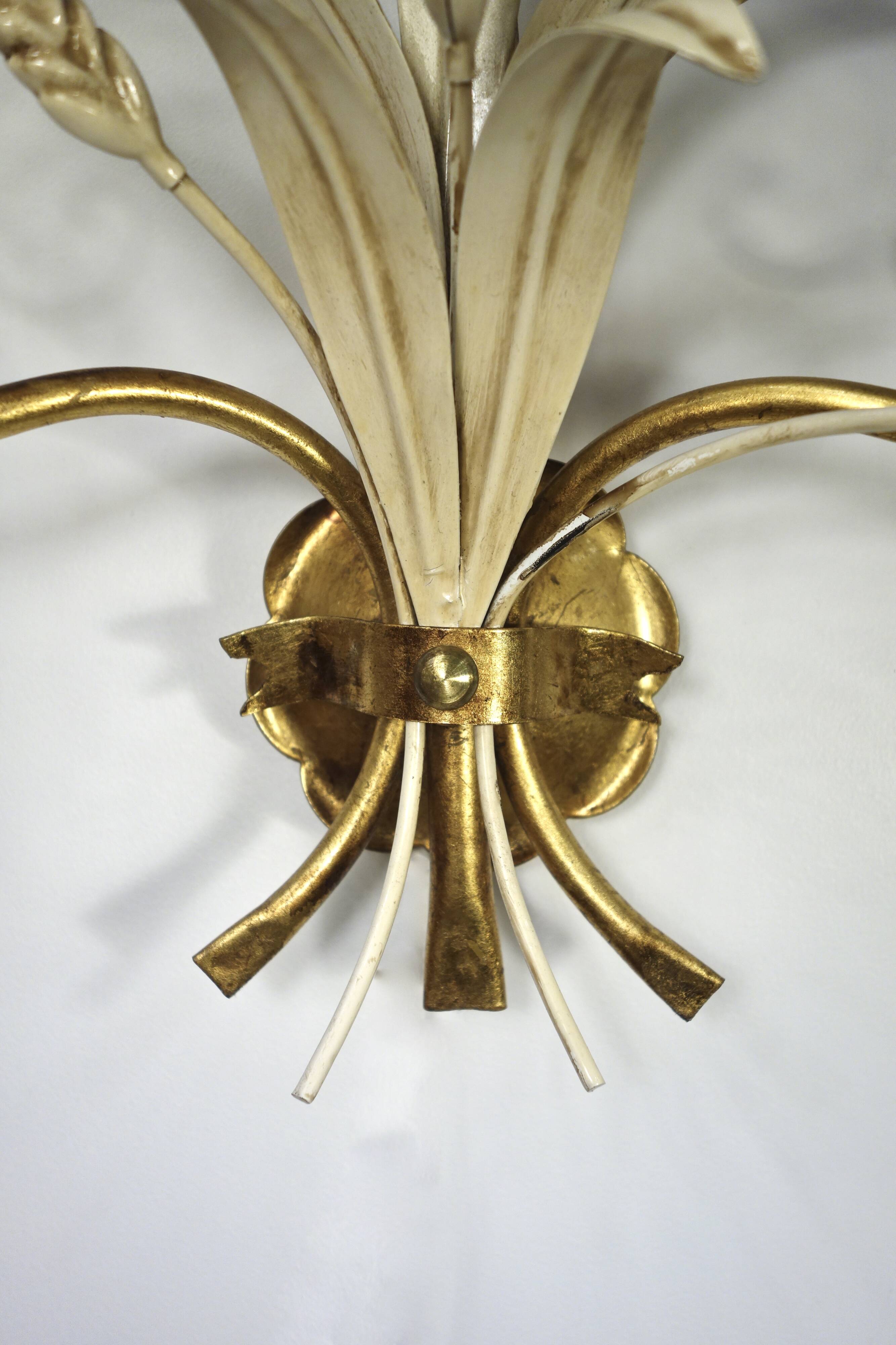 Ear of wheat wall light by Hans Kögl, Germany 1970's