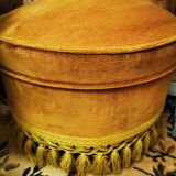 Pair of vintage ocher toad armchairs