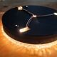 Wall lamp vintage metal glass and mirror