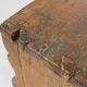 Rustic French wooden stool with beautiful patina, ca. 1900