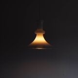 Suspension en verre opalin soufflé à la bouche blanche pour Holmegaard, Danemark, 1980s