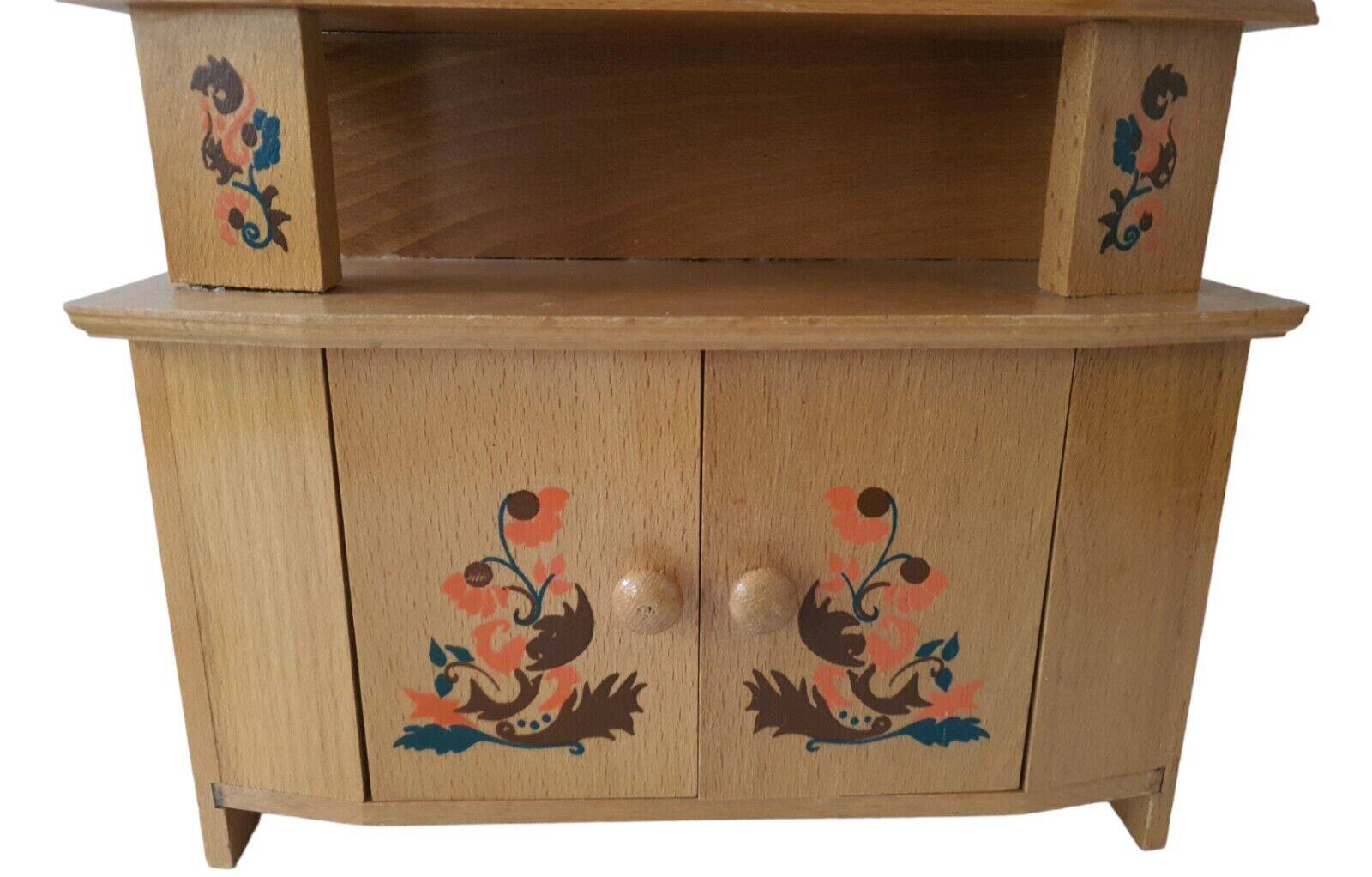 Dolls furniture buffet mado vintage dollhouse other