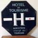 Old Hotel tourism enamelled plate