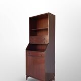 Italian wood and veneered mahogany bookcase, 1960s.