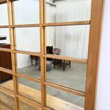 Buffet & Mirror XXL "Workshop Spirit" Set – Patinated Pine