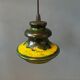 Green pendant lamp west Germany ceramic Fat Lava