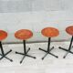 Set of 4 vintage Eromes stools