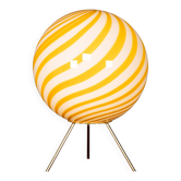 Lampe de table en verre soufflé à la main italienne du 21e siècle, murano