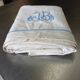 Antique linen sheet with JB embroidery