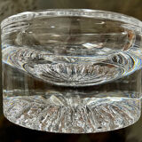 Daum crystal ashtray signed