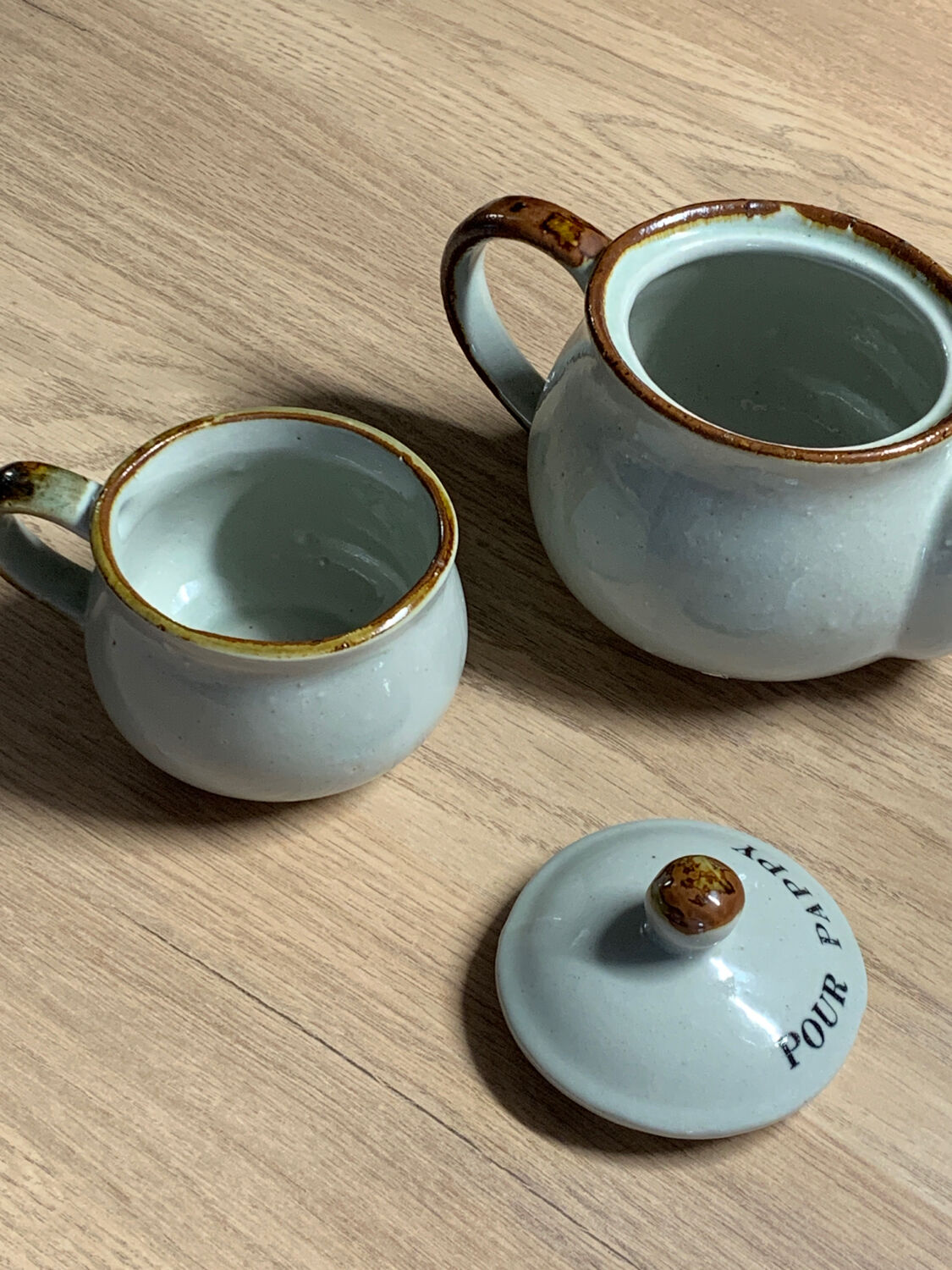 Tea set or coffee Grandpa Papi breakfast mug coffee maker