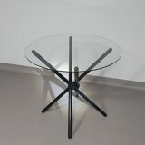 Italian folding table 80's aluminium frame