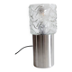 Lampe vintage verre et inox