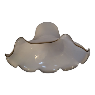 White opaline lampshade art-deco