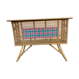 Vintage rattan bamboo bar