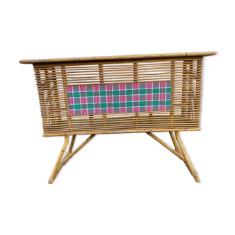 Vintage bamboo rattan bar