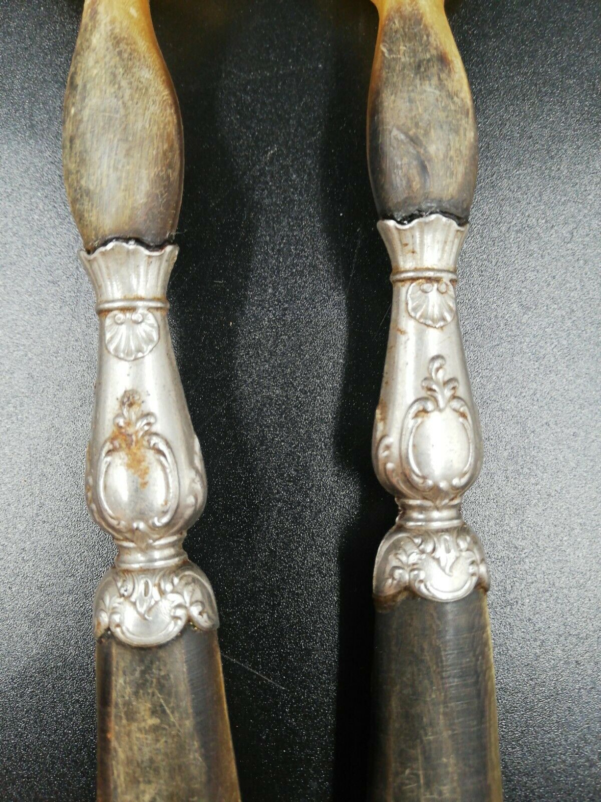 Pair of horned salad cutlery