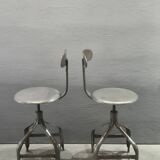 Vintage adjustable chairs/stools, Edition Nicolle, around 1960.