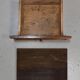 Bedside table in solid walnut with Marble Ste Anne, 1900