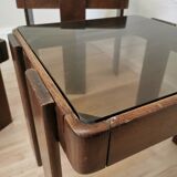 Set of 3 vintage nesting tables / gianfranco frattini for meblo / 1960s / mid-century