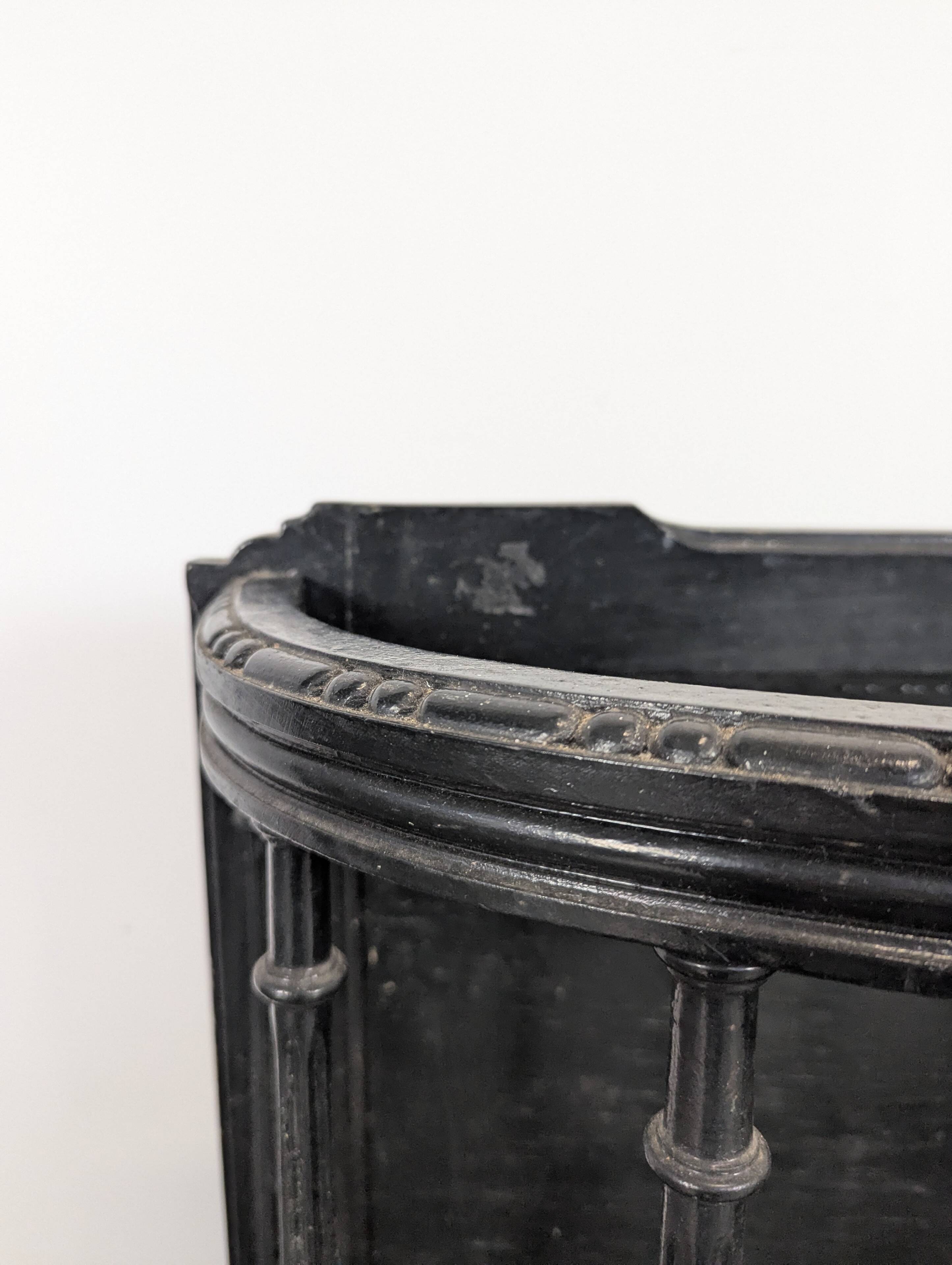 Napoleon III umbrella stand in blackened wood