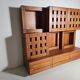 Buffet Plato en bois de noyer massif par Ferdinando Meccani, 1969