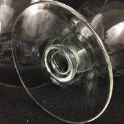 6 crystal wine glasses engraved garland decoration XIXth
