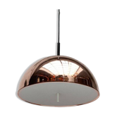 Suspended dome lamp in copper by Staff Leuchten, mid-century, 1960s.