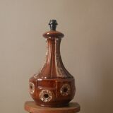 Vintage ceramic lamp base Scandinavian decoration retro floor lamp shades of brown