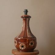Vintage ceramic lamp base Scandinavian decoration retro floor lamp shades of brown