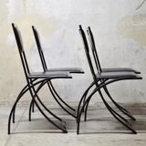 Sinus chairs by KFF from the 80s Bauhaus design