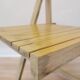 Vintage Aldo Jacober Folding Wooden Chair: Mid-Century Trieste Stool