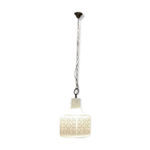 Suspension italienne en verre opalin
