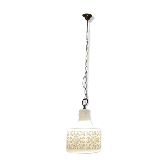 Italian Opaline Glass Light Pendant