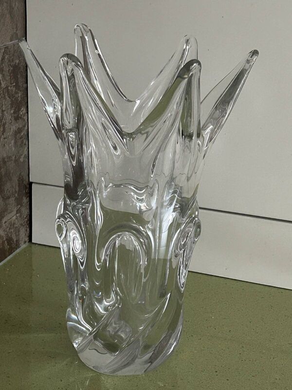 Vase girafe Art déco en cristal de Vannes