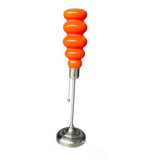 Lampe design pop vintage moderne en verre orange style 70’s