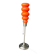 Modern vintage pop design lamp in 70’s style orange glass