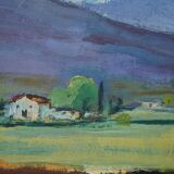 Frame signed summer landscape - Oil on Canvas