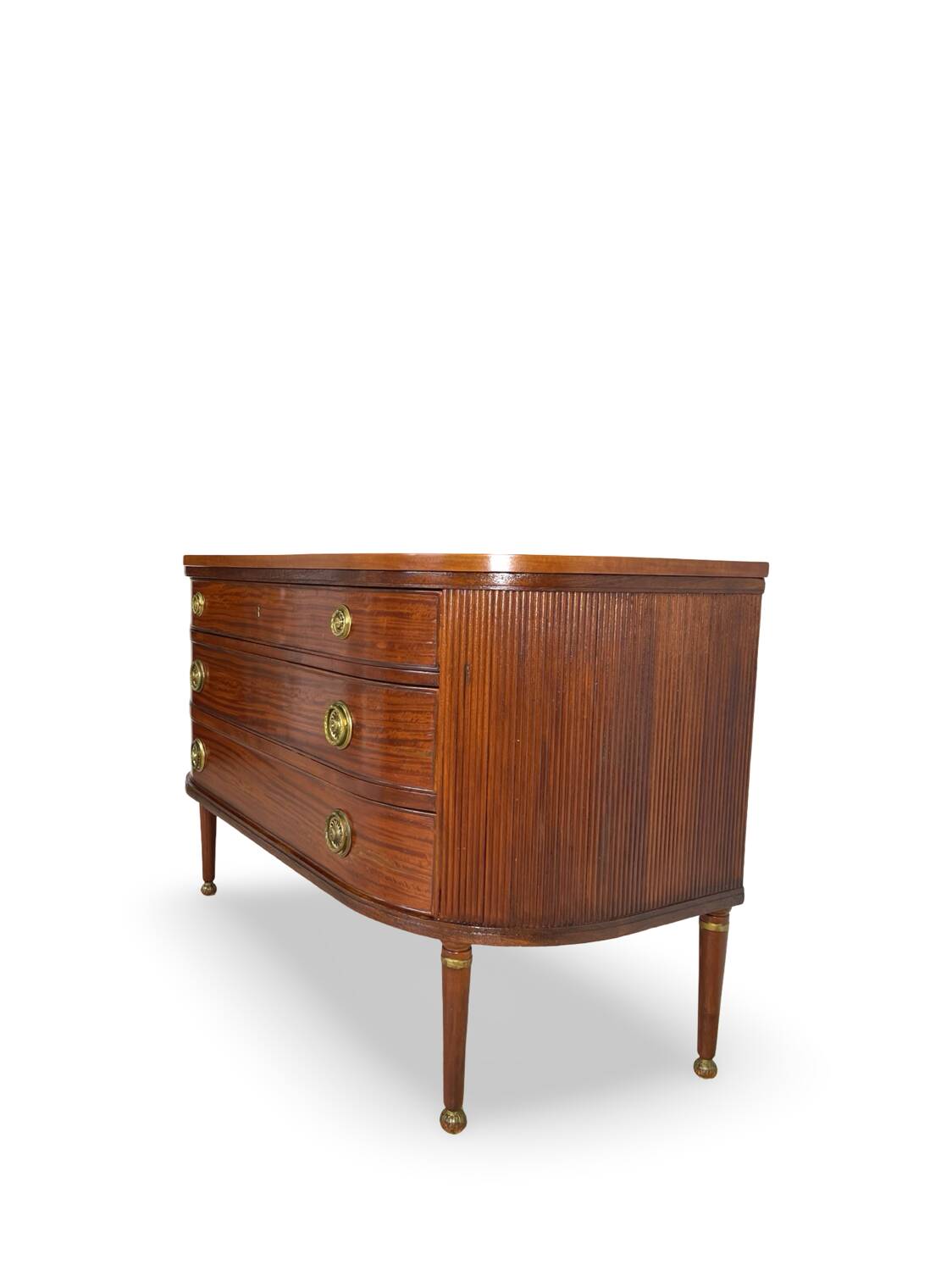 Large half-moon shaped chest of drawers/hall console, 1930s/1940s.