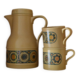 Kiln craft coffee service, tarpaulin pattern