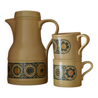 Kiln craft coffee service, tarpaulin pattern