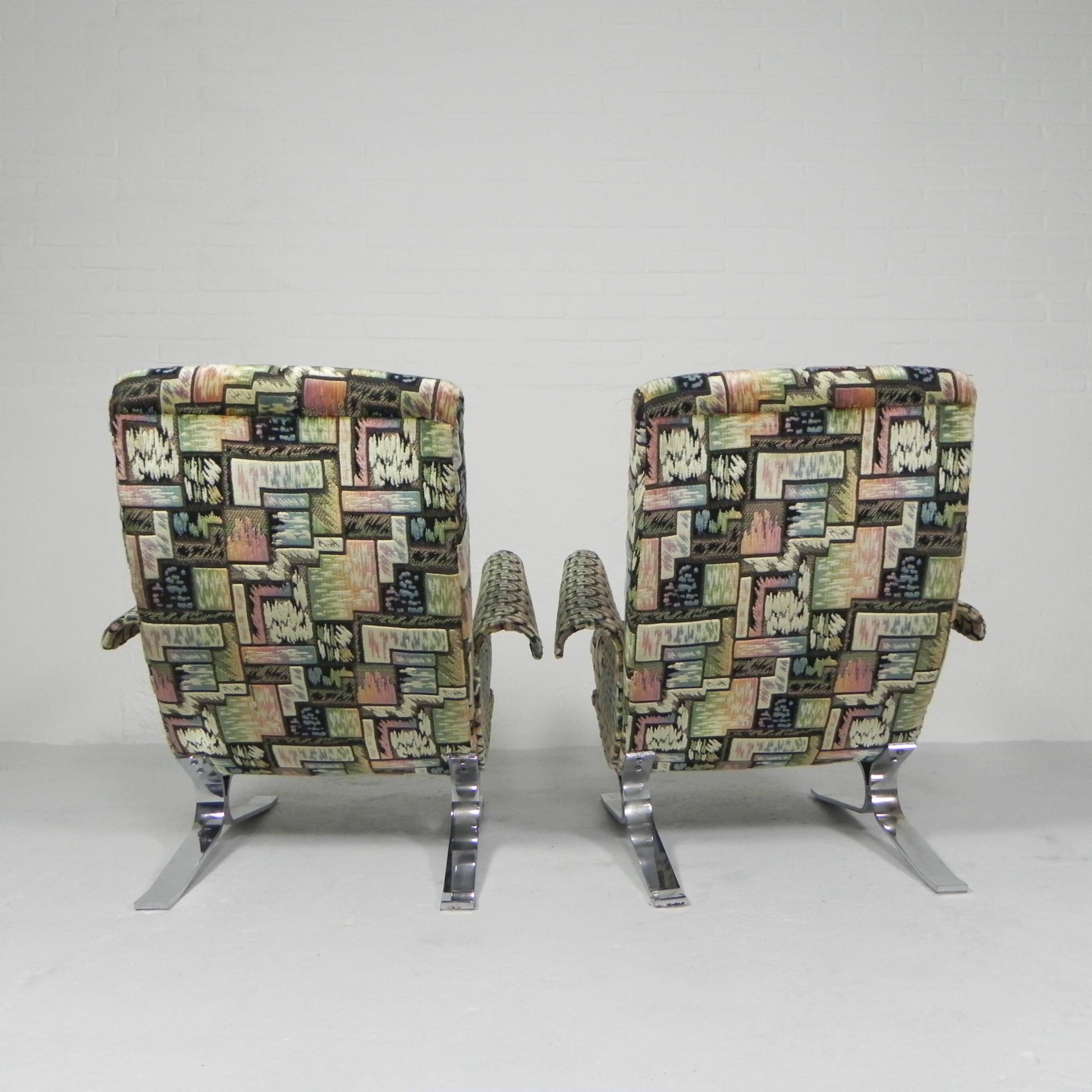 Set of 2 armchairs, Copenhagen model, Francois Letourneur, 1960s