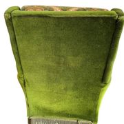 Fauteuil vintage vert mousse / une place