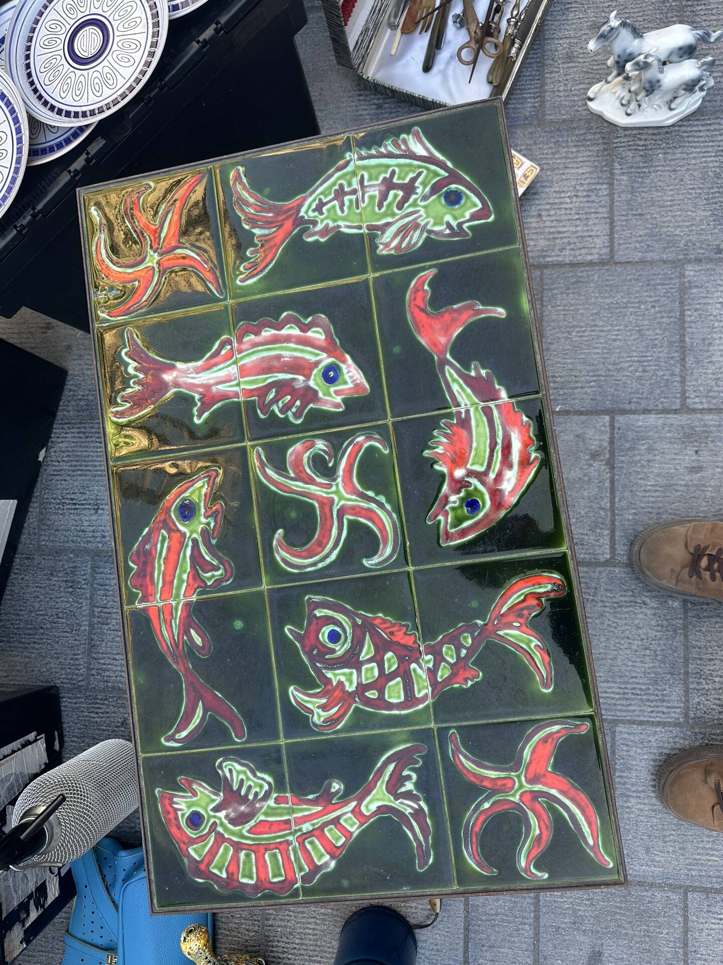 Vintage ceramic coffee table