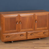 Vintage retro ercol windsor blonde elm sideboard model 468