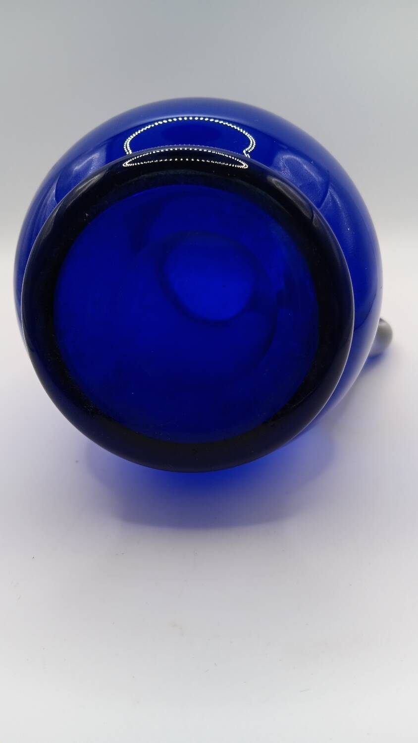 Holmegaard - Pichet / vase en verre Bleu de Bristol de Per Lutken
