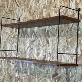 60s 70s teak string shelf wall shelf String