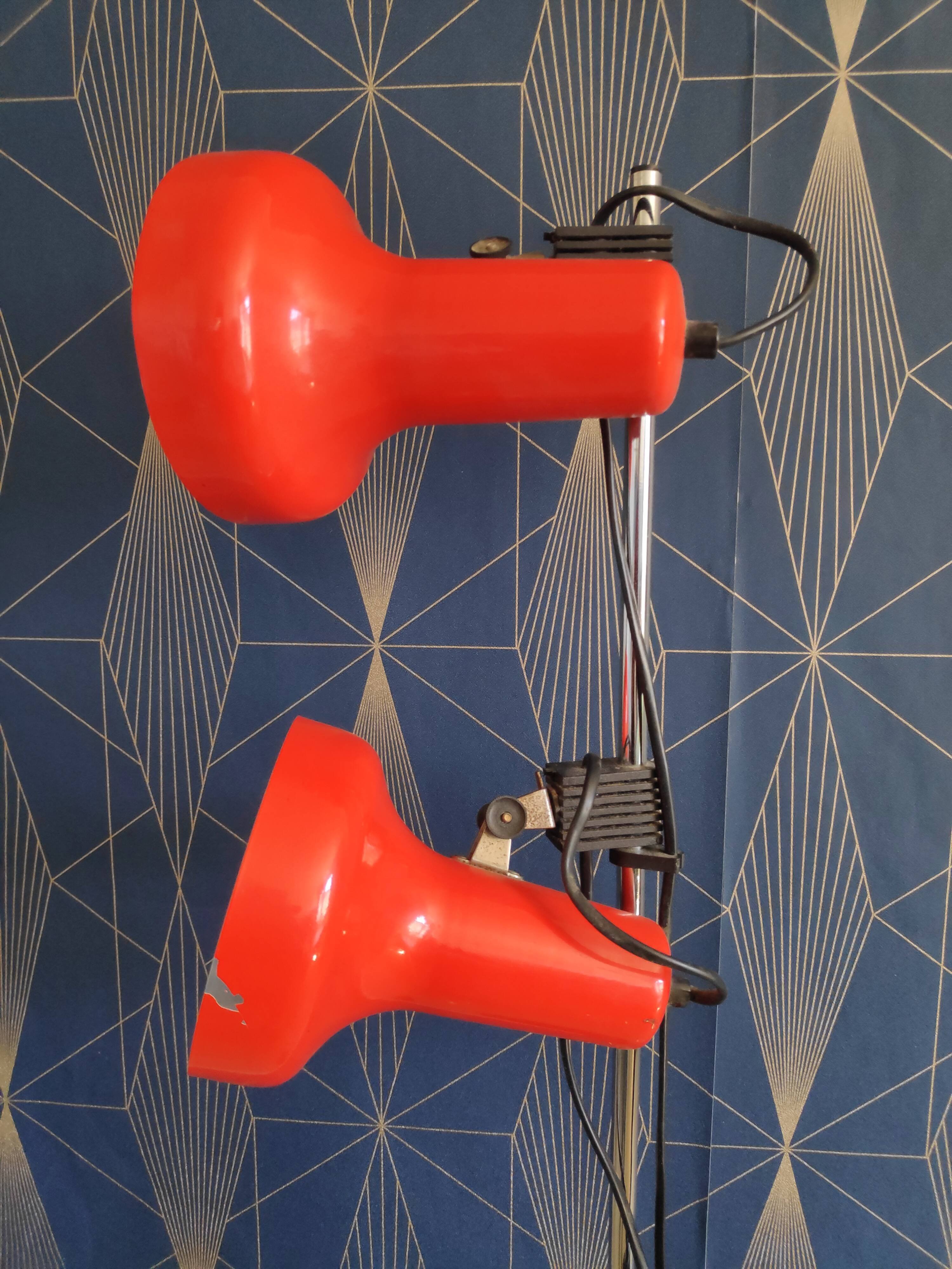 Lamp 2 vintage orange spots